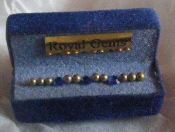 DOLLS HOUSE 1/12TH SAPPHIRE BOXED BRACELET